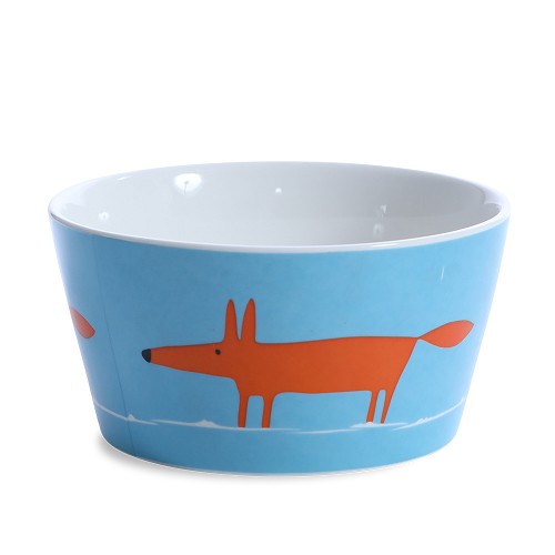 Cereal Bowl Mr Fox Duckegg & Orange
